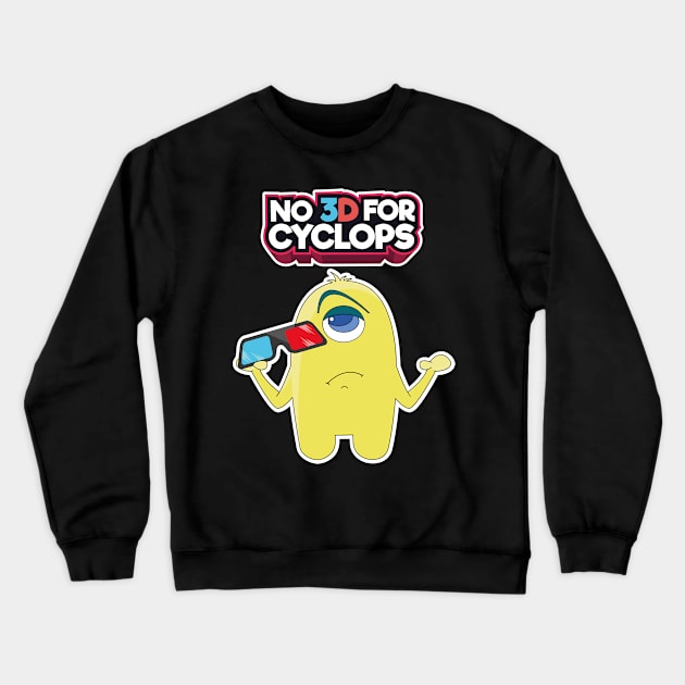 Comic 3D Glasses Zyklop Cinema Film Comic Gift Crewneck Sweatshirt by MrTeee